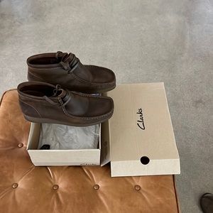 Clarks Wallabees-Brown Leather, size 11M